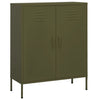 Olivgrüner Lagerschrank Firinel 80x35x101,5cm (Stahl)