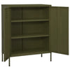 Olivgrüner Lagerschrank Firinel 80x35x101,5cm (Stahl)