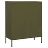 Olivgrüner Lagerschrank Firinel 80x35x101,5cm (Stahl)