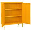 Senfgelber Lagerschrank Firinel 80x35x101,5cm (Stahl)