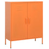 Orangefarbener Lagerschrank Firinel 80x35x101,5cm (Stahl)