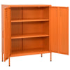 Orangefarbener Lagerschrank Firinel 80x35x101,5cm (Stahl)