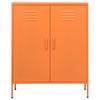 Orangefarbener Lagerschrank Firinel 80x35x101,5cm (Stahl)
