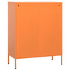 Orangefarbener Lagerschrank Firinel 80x35x101,5cm (Stahl)