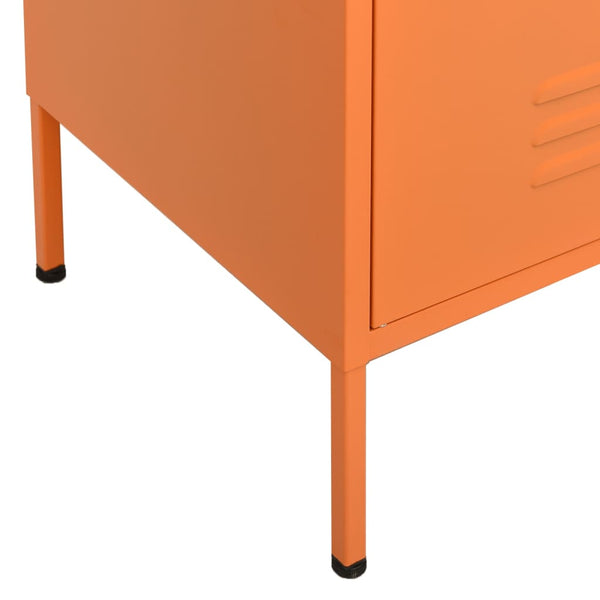 Orangefarbener Lagerschrank Firinel 80x35x101,5cm (Stahl)