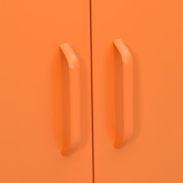 Orangefarbener Lagerschrank Firinel 80x35x101,5cm (Stahl)