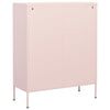 Rosa Vorratsschrank Firinel 80x35x101,5cm (Stahl)