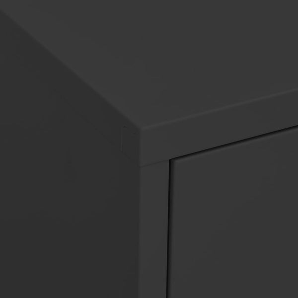Antrasiitti varastokaappi Firinel 80x35x101,5cm (teräs)