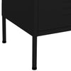 Schwarzer Lagerschrank Firinel 80x35x101,5cm (Stahl)