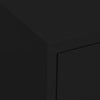 Schwarzer Lagerschrank Firinel 80x35x101,5cm (Stahl)