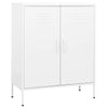 Weißer Lagerschrank Firinel 80x35x101,5cm (Stahl)