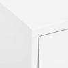 Weißer Lagerschrank Firinel 80x35x101,5cm (Stahl)