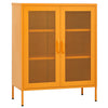 Senfgelber Lagerschrank Afilie 80x35x101,5cm (Stahl)