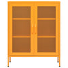 Senfgelber Lagerschrank Afilie 80x35x101,5cm (Stahl)