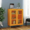 Senfgelber Lagerschrank Afilie 80x35x101,5cm (Stahl)