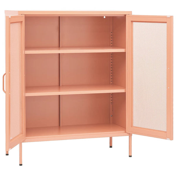 Rosa Lagerschrank Afilie 80x35x101,5cm (Stahl)
