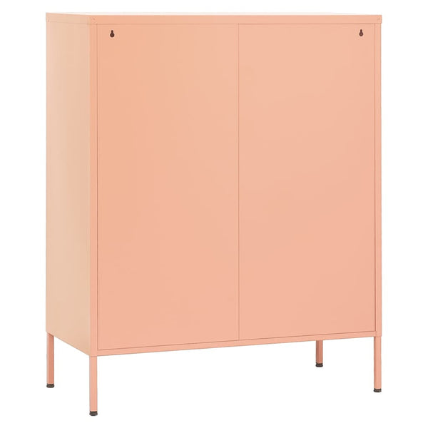 Rosa Lagerschrank Afilie 80x35x101,5cm (Stahl)