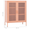 Rosa Lagerschrank Afilie 80x35x101,5cm (Stahl)