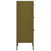 Olivgrüner Lagerschrank Teodosie 42,5x35x101,5cm (Stahl)