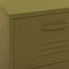 Olivgrüner Lagerschrank Teodosie 42,5x35x101,5cm (Stahl)