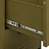 Olivgrüner Lagerschrank Teodosie 42,5x35x101,5cm (Stahl)