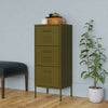 Olivgrüner Lagerschrank Teodosie 42,5x35x101,5cm (Stahl)