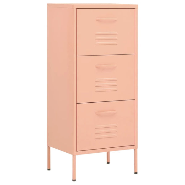 Rosa Lagerschrank Teodosie 42,5x35x101,5cm (Stahl)
