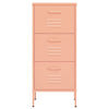 Rosa Lagerschrank Teodosie 42,5x35x101,5cm (Stahl)