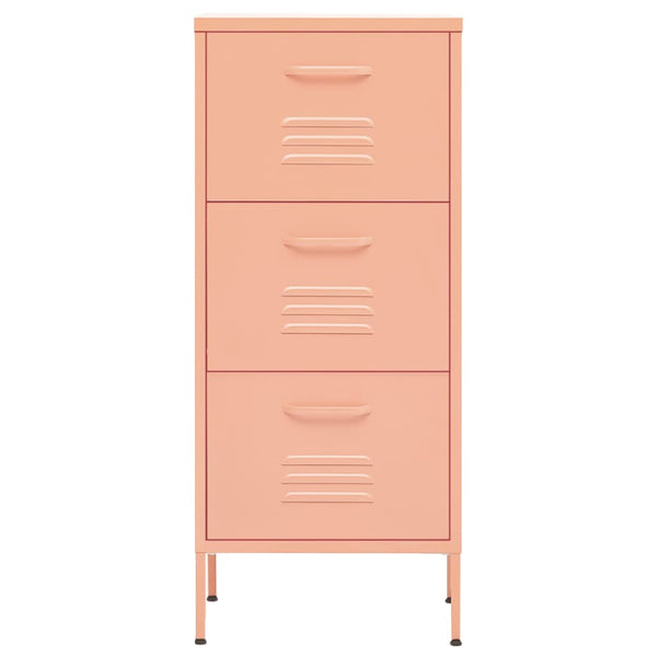 Rosa Lagerschrank Teodosie 42,5x35x101,5cm (Stahl)