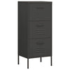 Anthrazitfarbener Vorratsschrank Teodosie 42,5x35x101,5cm (Stahl)