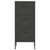 Anthrazitfarbener Vorratsschrank Teodosie 42,5x35x101,5cm (Stahl)