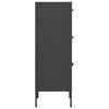 Anthrazitfarbener Vorratsschrank Teodosie 42,5x35x101,5cm (Stahl)