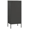 Anthrazitfarbener Vorratsschrank Teodosie 42,5x35x101,5cm (Stahl)