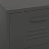 Anthrazitfarbener Vorratsschrank Teodosie 42,5x35x101,5cm (Stahl)