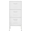 Weißer Lagerschrank Teodosie 42,5x35x101,5cm (Stahl)
