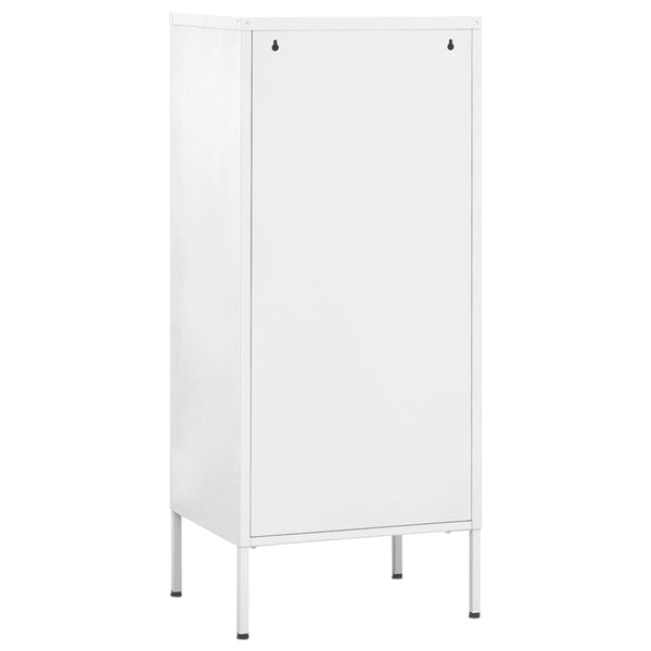 Weißer Lagerschrank Teodosie 42,5x35x101,5cm (Stahl)