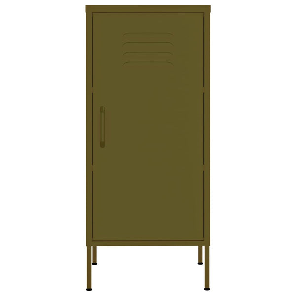 Olivgrüner Lagerschrank Genioara 42,5x35x101,5cm (Stahl)