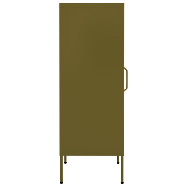 Olivgrüner Lagerschrank Genioara 42,5x35x101,5cm (Stahl)