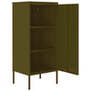 Olivgrüner Lagerschrank Genioara 42,5x35x101,5cm (Stahl)