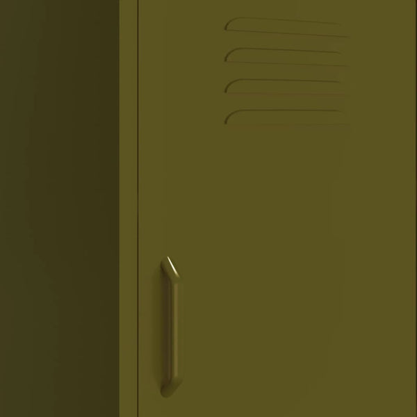 Olivgrüner Lagerschrank Genioara 42,5x35x101,5cm (Stahl)