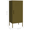 Olivgrüner Lagerschrank Genioara 42,5x35x101,5cm (Stahl)