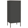 Anthrazitfarbener Vorratsschrank Genioara 42,5x35x101,5cm (Stahl)