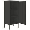 Anthrazitfarbener Vorratsschrank Genioara 42,5x35x101,5cm (Stahl)