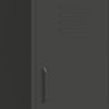 Anthrazitfarbener Vorratsschrank Genioara 42,5x35x101,5cm (Stahl)