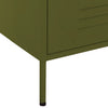 Oliivinvihreä lipasto Andel 80x35x101,5cm (teräs)