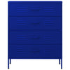 Laivastonsininen lipasto Andel 80x35x101,5cm (teräs)
