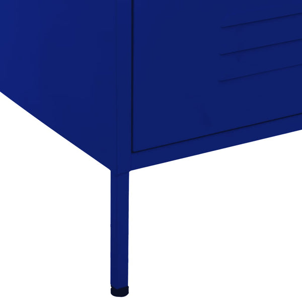 Laivastonsininen lipasto Andel 80x35x101,5cm (teräs)