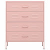 Kommode Rosa 80x35x101,5 cm Stahl