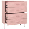 Kommode Rosa 80x35x101,5 cm Stahl