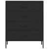 Musta lipasto Andel 80x35x101,5cm (teräs)